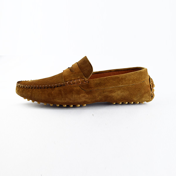 Moccasin pour homme confort 003-5 marron daim  Mocassin homme Maroc